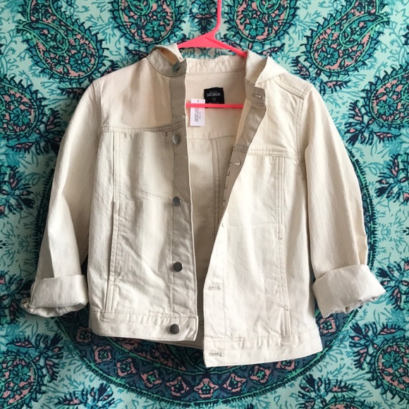 kate spade Jackets & Blazers - NWT Kate Spade Saturday Hooded Jean Jacket